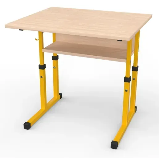 Стіл учнівський №3-6/600х500 прямі кути без полиці МФ Вересень